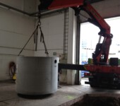 Anlieferung der Abscheideranlage