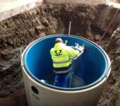 Montage der Abscheideranlage