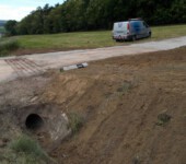 auch der Kanaleinlauf wird gereinigt